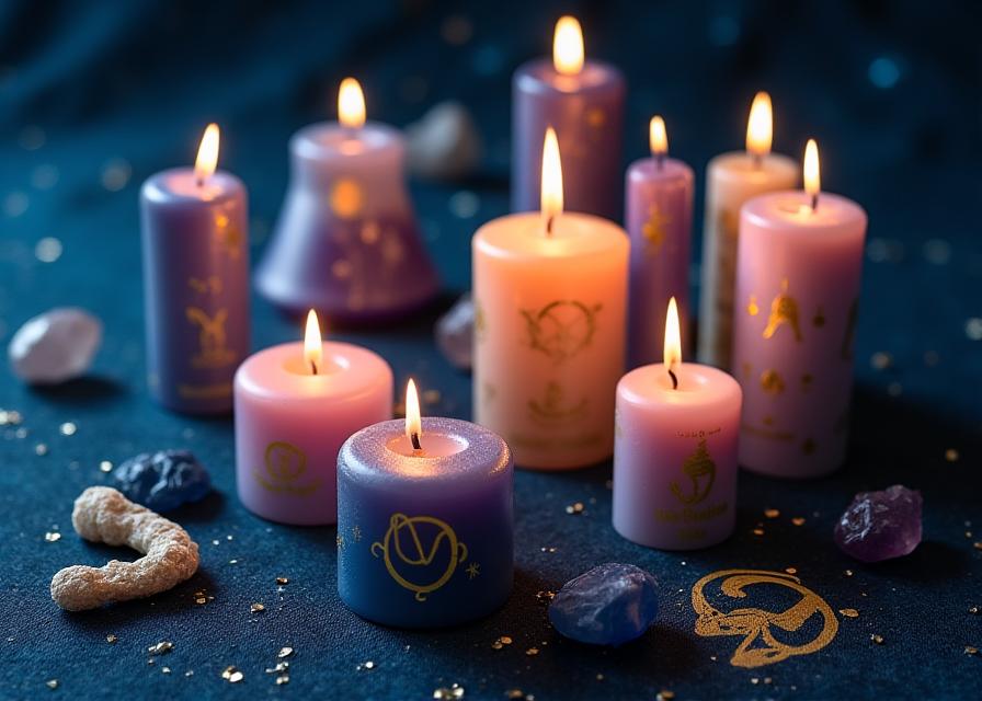 Velas astrológicas por signos zodiacales